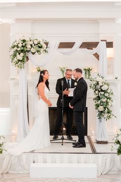 Wooden Wedding Arch - Ivory Colors