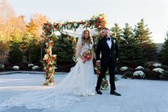 Fall Colors Birch Chuppah