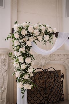 Wooden Wedding Arch - White Colors