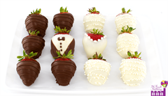 The Fruit Factory - chocolate covered strawberries, white chocolate, milk chocolate - New City NY