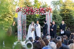 Acrylic Chuppah - All Roses