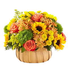 Harvest Sunflower Basket