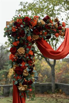 Fall Wedding Arch - Fall Colors