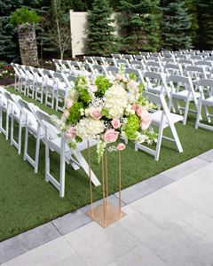 Floral Stands - Pastel Flowers With a Gold Stand