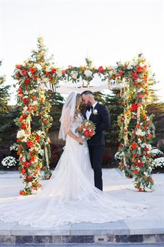 Fall Colors Birch Chuppah
