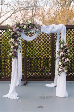 Chuppah - Dusty Lavender & White 