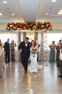 Acrylic Chuppah - Fall Colors