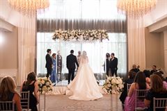 Acrylic Chuppah - Cascading Orchids
