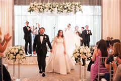 Acrylic Chuppah - Cascading Orchids