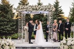 Acrylic Chuppah - All White Colors
