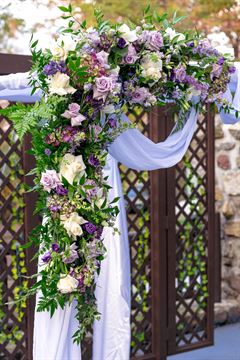 Chuppah - Dusty Lavender & White 