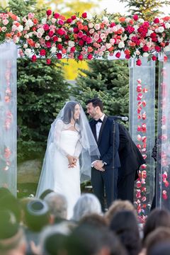 Acrylic Chuppah - All Roses