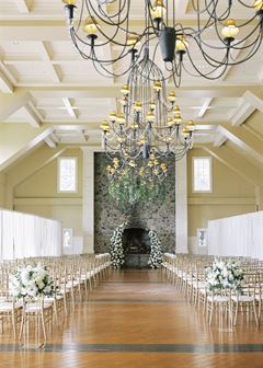White Broken Wedding Arch - Ranunculus & Roses