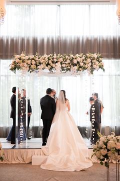 Acrylic Chuppah - Cascading Orchids