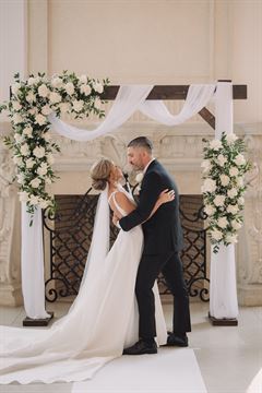 Wooden Wedding Arch - White Colors
